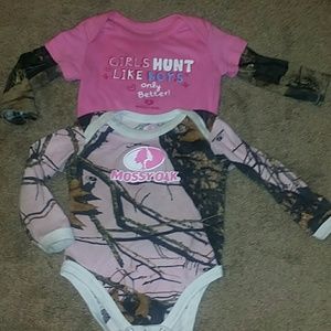 Two camo onesies